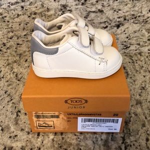 Tod’s Junior Kids Sneaker Size 20 White Never Worn